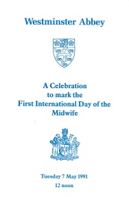 Order of Service, International Day of the Midwife (reference RCMS/24)